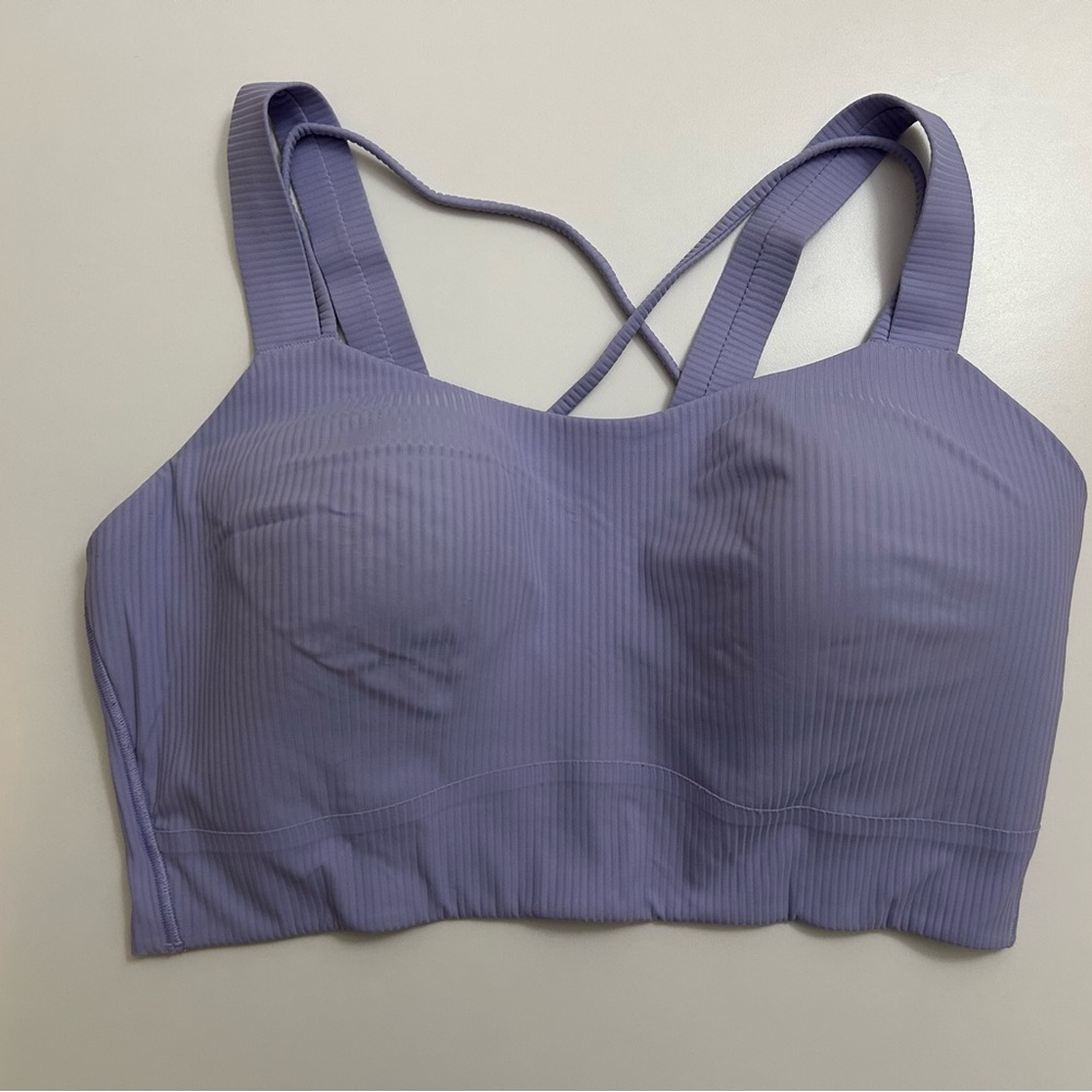 Lululemon Purple Sports Bra with X-Back Design